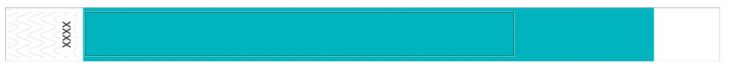 Custom 3/4" Teal Tyvek Wristbands - Add Your Logo/Text main image